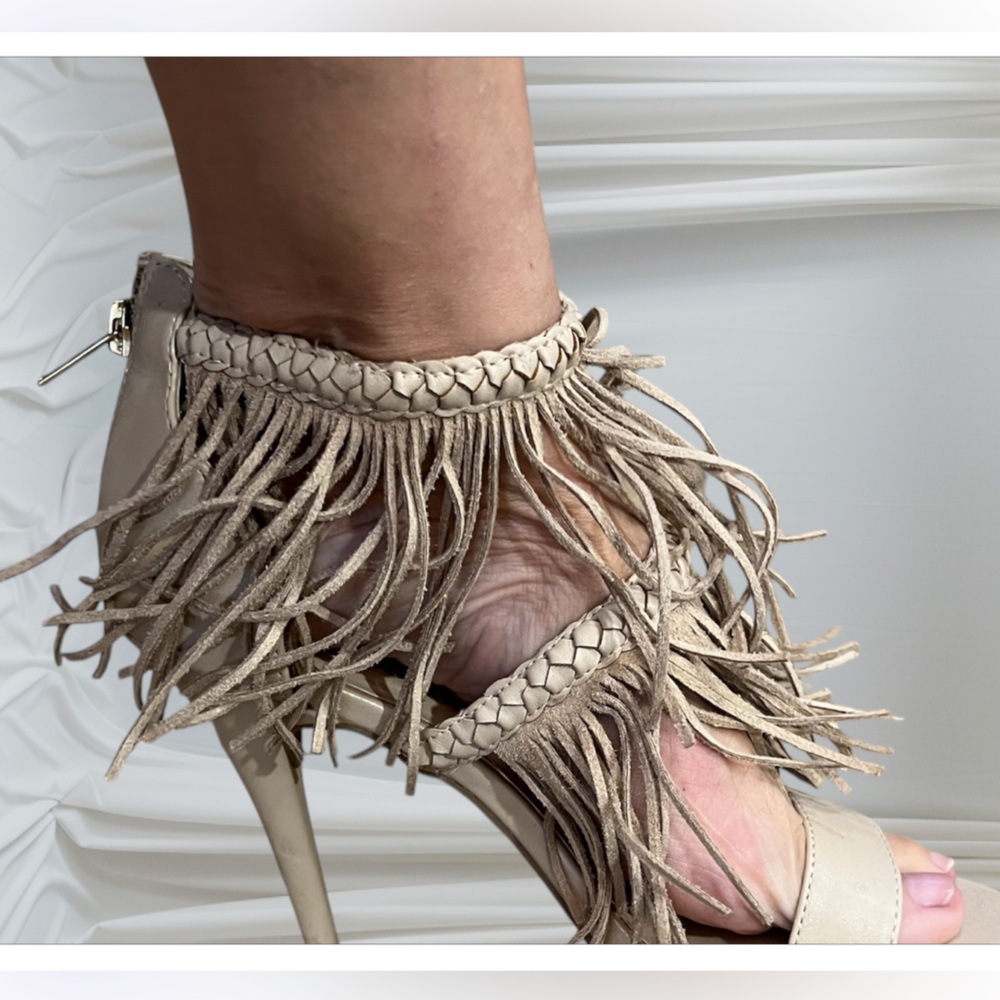 New fringe heels